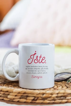 Alya Gift Shop Kişiye Özel İste Kupa Bardak