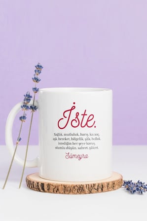 Alya Gift Shop Kişiye Özel İste Kupa Bardak