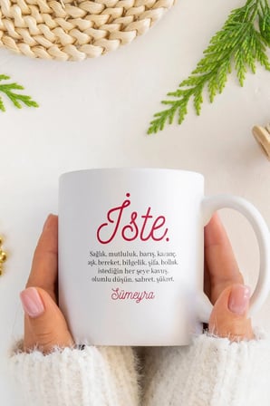 Alya Gift Shop Kişiye Özel İste Kupa Bardak