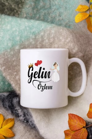 Alya Gift Shop Kişiye Özel Gelin Kupa Bardak