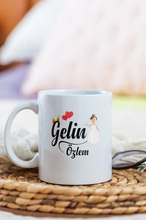 Alya Gift Shop Kişiye Özel Gelin Kupa Bardak
