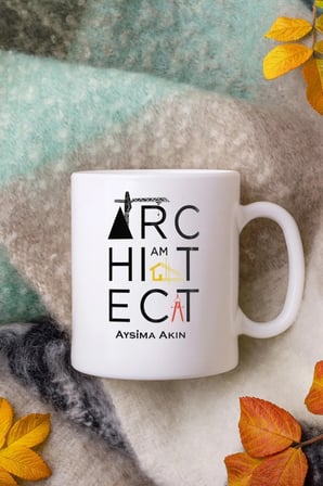 Alya Gift Shop Kişiye Özel Architect Kupa Bardak