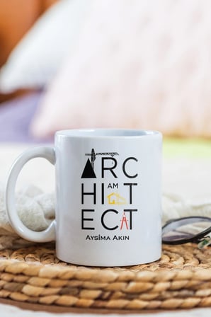 Alya Gift Shop Kişiye Özel Architect Kupa Bardak