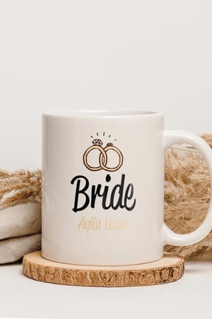 Alya Gift Shop Kişiye Özel Bride Kupa Bardak