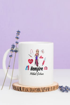 Alya Gift Shop Kişiye Özel Hemşire Kupa Bardak