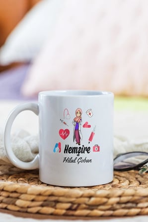 Alya Gift Shop Kişiye Özel Hemşire Kupa Bardak