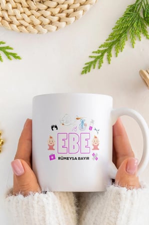 Alya Gift Shop Kişiye Özel Ebe Kupa Bardak