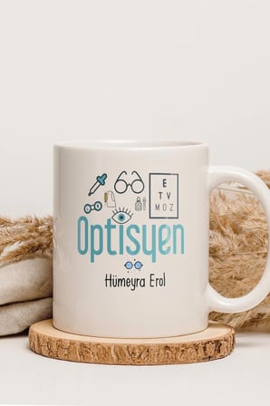 Alya Gift Shop Kişiye Özel Optisyen Kupa Bardak