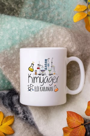 Alya Gift Shop Kişiye Özel Kimyager Kupa Bardak