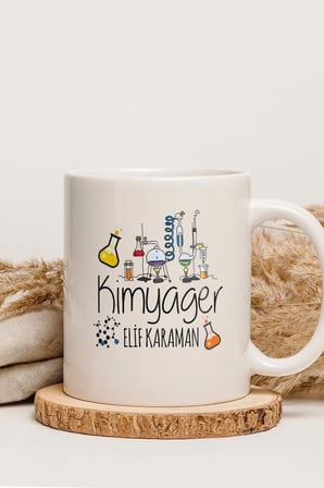 Alya Gift Shop Kişiye Özel Kimyager Kupa Bardak