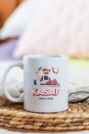 Alya Gift Shop Kişiye Özel Kasap Kupa Bardak