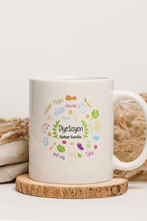 Alya Gift Shop Kişiye Özel Diyetisyen Kupa Bardak