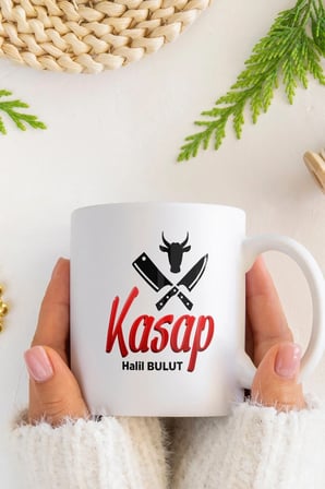 Alya Gift Shop Kişiye Özel Kasap Kupa Bardak