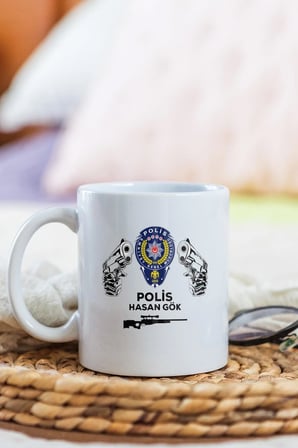 Alya Gift Shop Kişiye Özel Polis Kupa Bardak