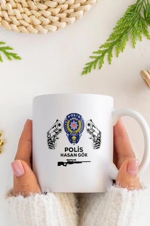 Alya Gift Shop Kişiye Özel Polis Kupa Bardak