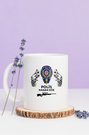 Alya Gift Shop Kişiye Özel Polis Kupa Bardak