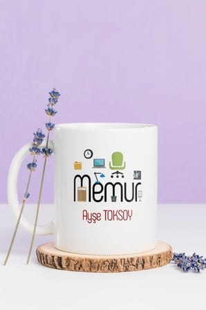 Alya Gift Shop Kişiye Özel Memur Kupa Bardak