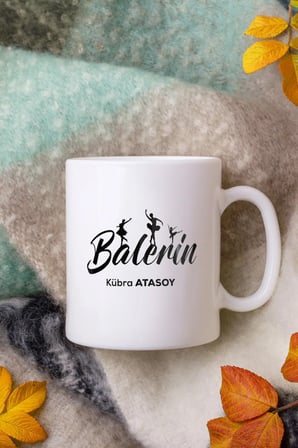 Alya Gift Shop Kişiye Özel Balerin Kupa Bardak