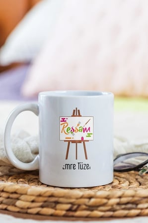 Alya Gift Shop Kişiye Özel Ressam Kupa Bardak