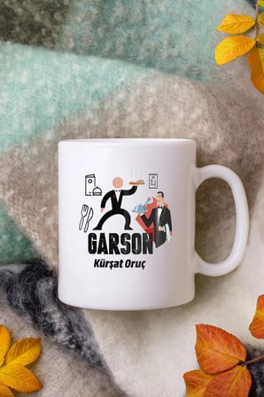 Alya Gift Shop Kişiye Özel Garson Kupa Bardak