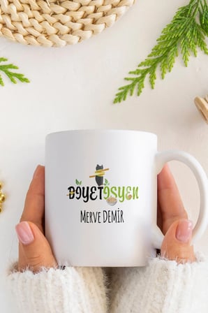 Alya Gift Shop Kişiye Özel Diyetisyen Kupa Bardak
