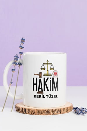 Alya Gift Shop Kişiye Özel Hakim Kupa Bardak