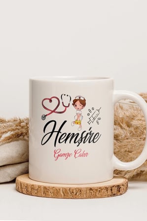 Alya Gift Shop Kişiye Özel Hemşire Kupa Bardak