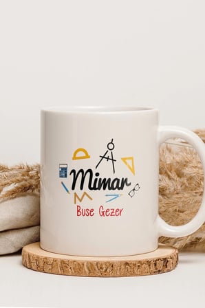 Alya Gift Shop Kişiye Özel Mimar Kupa Bardak
