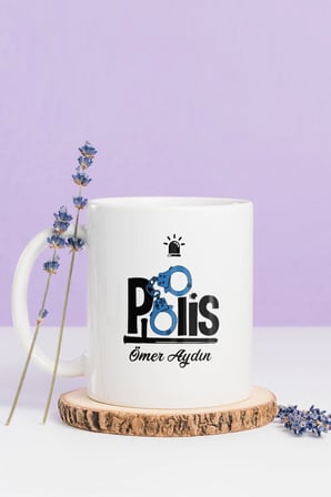 Alya Gift Shop Kişiye Özel Polis Kupa Bardak