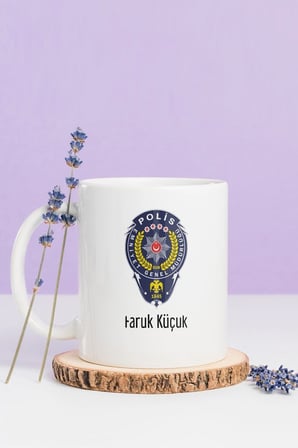 Alya Gift Shop Kişiye Özel Polis Kupa Bardak