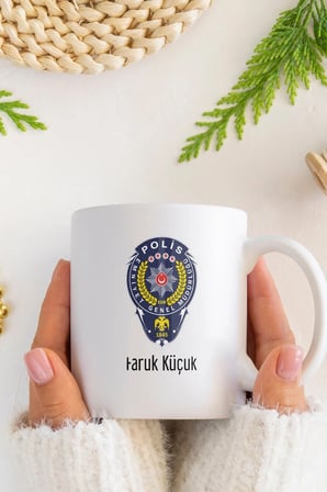 Alya Gift Shop Kişiye Özel Polis Kupa Bardak