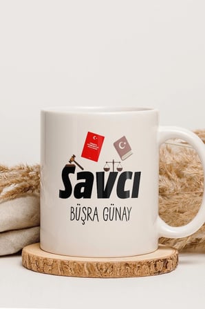 Alya Gift Shop Kişiye Özel Savcı Kupa Bardak