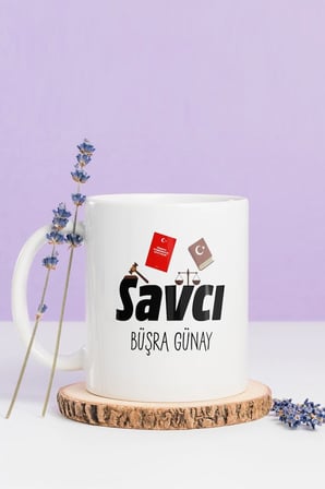 Alya Gift Shop Kişiye Özel Savcı Kupa Bardak