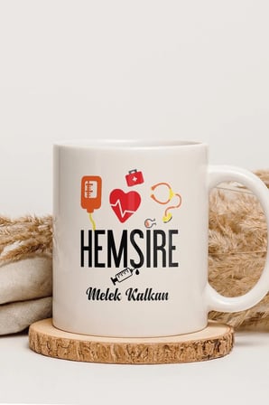 Alya Gift Shop Kişiye Özel Hemşire Kupa Bardak