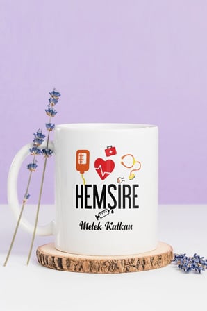 Alya Gift Shop Kişiye Özel Hemşire Kupa Bardak
