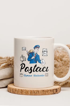 Alya Gift Shop Kişiye Özel Postacı Kupa Bardak