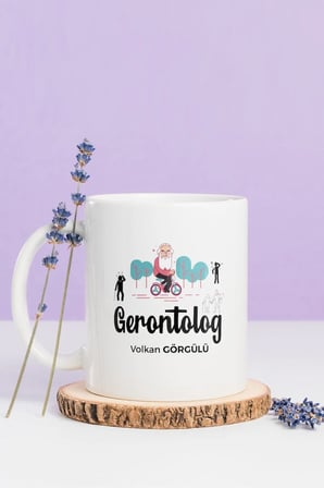 Alya Gift Shop Kişiye Özel Gerontolog Kupa Bardak