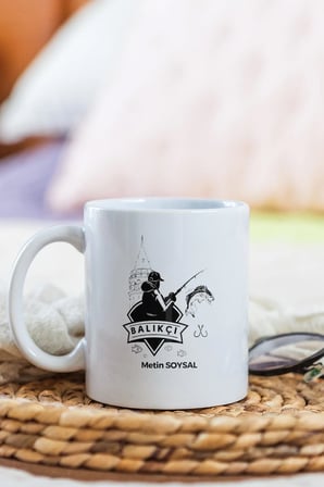 Alya Gift Shop Kişiye Özel Balıkçı Kupa Bardak