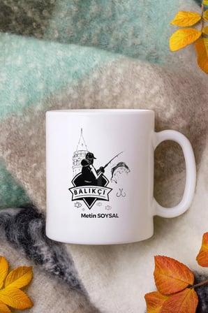 Alya Gift Shop Kişiye Özel Balıkçı Kupa Bardak