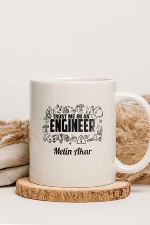 Alya Gift Shop Kişiye Özel I'am Engineer Kupa Bardak