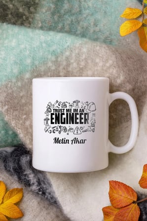 Alya Gift Shop Kişiye Özel I'am Engineer Kupa Bardak
