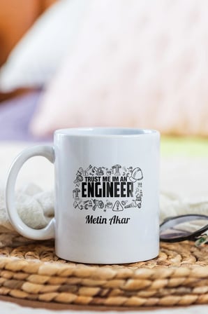 Alya Gift Shop Kişiye Özel I'am Engineer Kupa Bardak