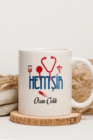 Alya Gift Shop Kişiye Özel Hemşir Kupa Bardak