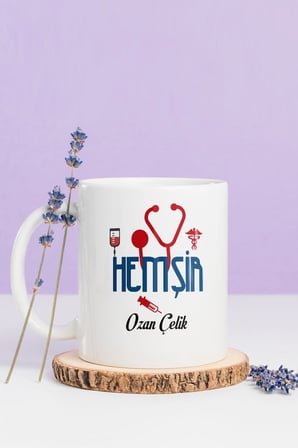 Alya Gift Shop Kişiye Özel Hemşir Kupa Bardak