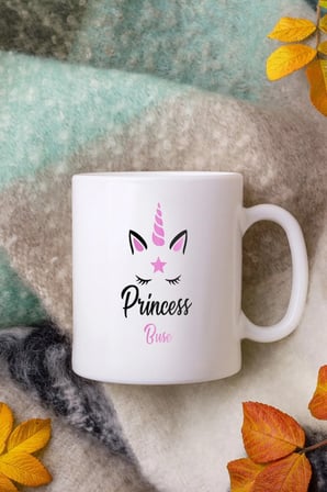 Alya Gift Shop Kişiye Özel Princess Kupa Bardak