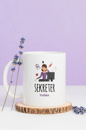 Alya Gift Shop Kişiye Özel Sekreter Kupa Bardak
