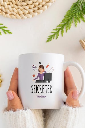 Alya Gift Shop Kişiye Özel Sekreter Kupa Bardak