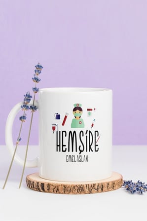 Alya Gift Shop Kişiye Özel Hemşire Kupa Bardak