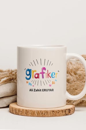 Alya Gift Shop Kişiye Özel Grafiker Kupa Bardak