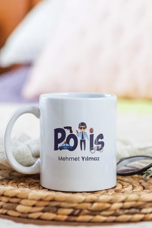 Alya Gift Shop Kişiye Özel Polis Kupa Bardak
